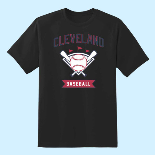 Cleveland Baseball Tee Carlos Santana Men T Shirt
