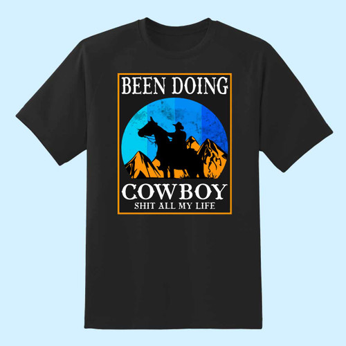 Cool Cowboy Horse Rider Men T Shirt
