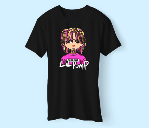 Cool Lil Pump Cartton Money Rap Hip Hop Rock Singer Men T Shirt