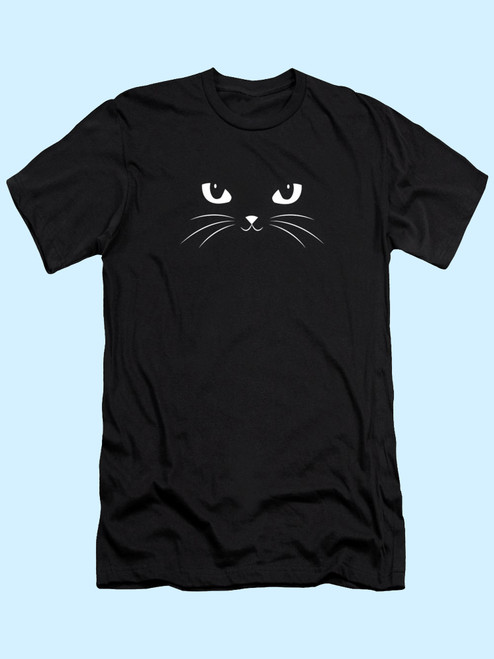Cute Black Cat Men T Shirt