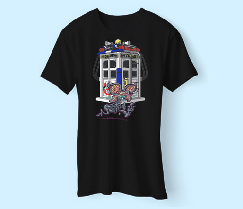 Cute Demogorgon Front Tardis Men T Shirt