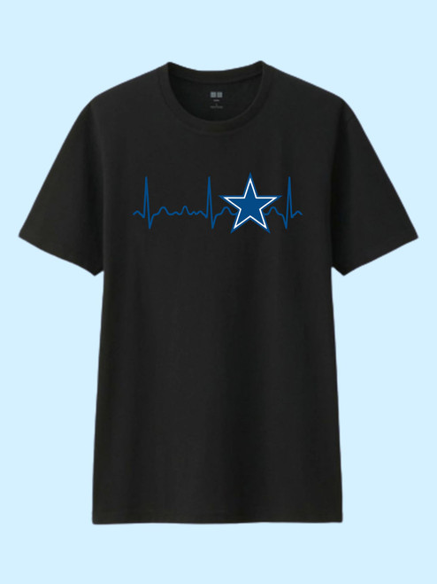 Dallas Cowboys Heartbeat Men T Shirt