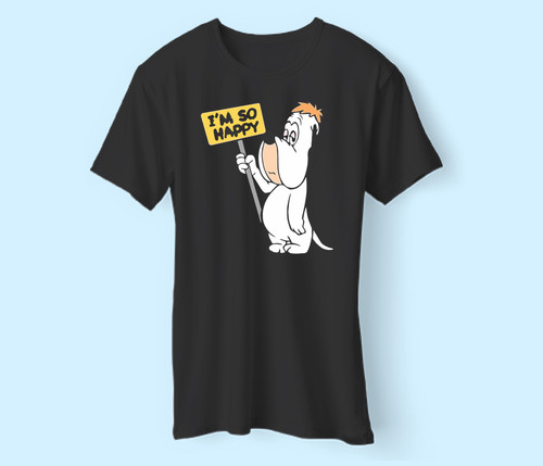 Droopy Dog Im So Happy Men T Shirt
