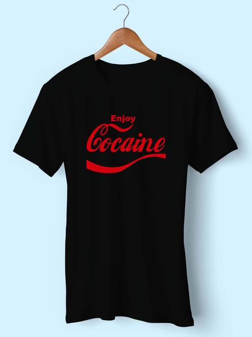 Enjoy Cocaine Logo Men T Shirt