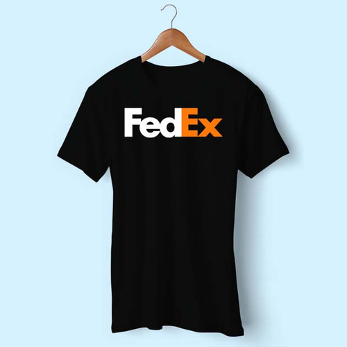 Fedex White Logo Men T Shirt