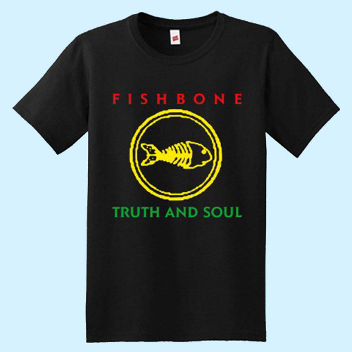 Fishbone Truth and Soul Logo Men T Shirt