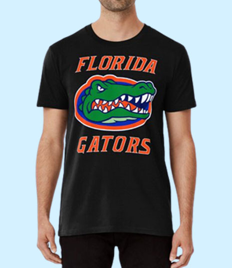 Florida Gators Logo Orange Men T Shirt