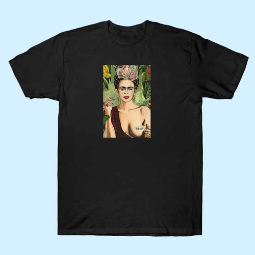 Frida Kahlo Tea And Smokes Men T Shirt