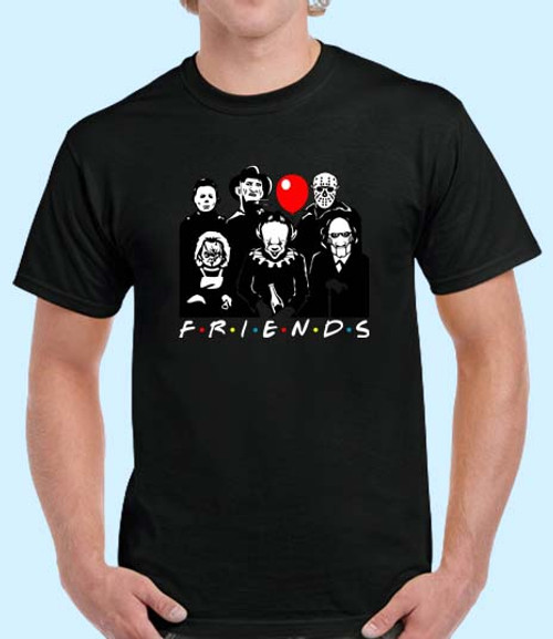 Friends Horror Movie Creepy Halloween Men T Shirt