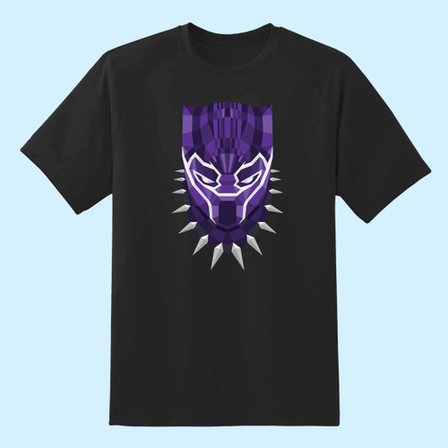 Geometric Panther Head Men T Shirt