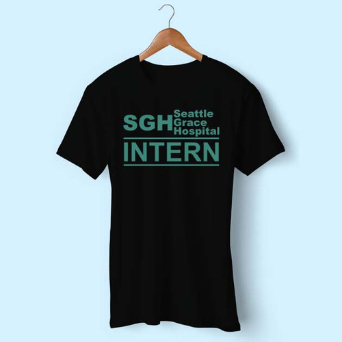 Greys Anatomy SGH Seattle Grace Hospital Intern Men T Shirt