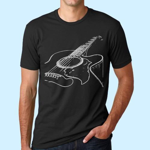 Guitar Player Evolution Inspired Men T Shirt