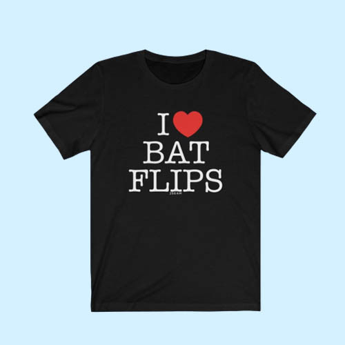 Heart Bat Flip Men T Shirt