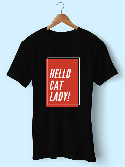 Hello Cat Lady Men T Shirt