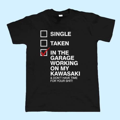 In The Garage Working Men T Shirt