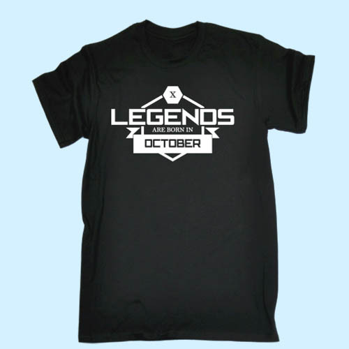 Legends Are Born In Octobe Men T Shirt