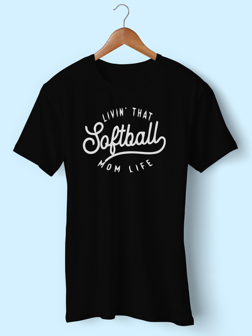 Living That Softball Mom Life Men T Shirt