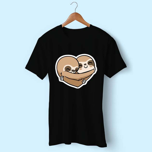 Love Sloth Men T Shirt