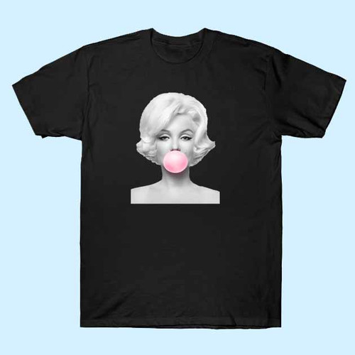 Marilyn Monroe Pink Bubble Gum Men T Shirt