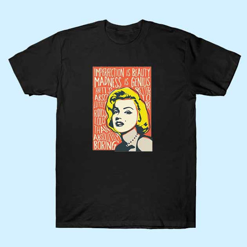 Marilyn Monroe Pop Art Zitat Men T Shirt