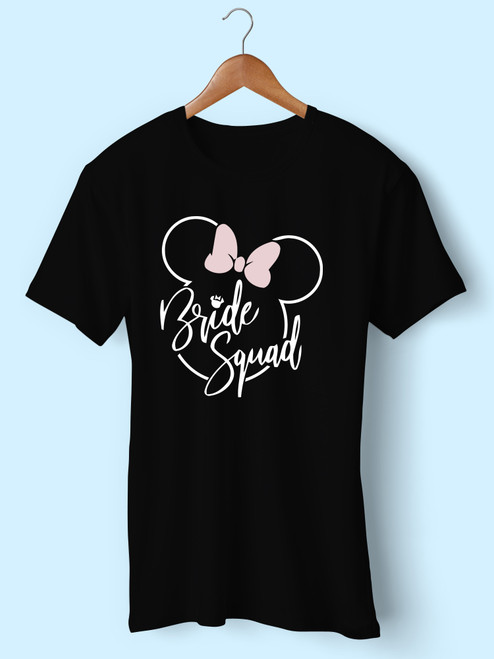 Minnie Mouse Bride Squad Men T Shirt