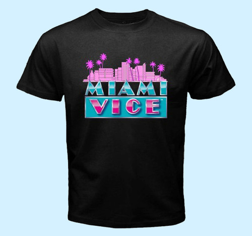 New MIAMI VICE Classic TV Series Men T Shirt