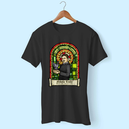 Nikola Tesla Glasses Men T Shirt
