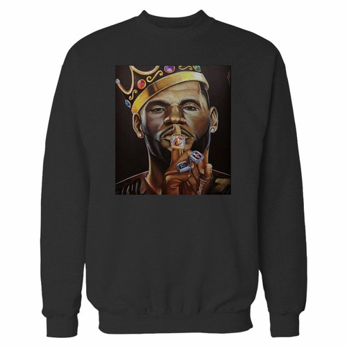 Your king james basketball crewneck sweatshirt just got an update. This super comfortable and lighter weight crewneck will become your favorite go-to sweatshirt. The cozy spandex cuffs and waistband make this pill-resistant sweatshirt a fan favorite.And your group will look and feel their best in this premium ringspun cotton crew.