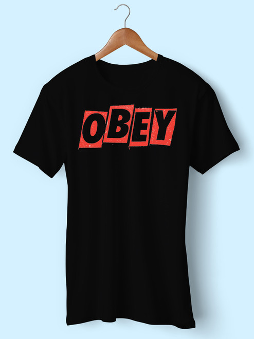Obey Logo Men T Shirt