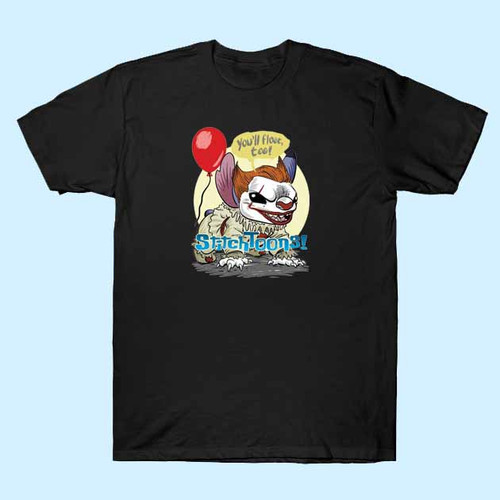 Pennywise Stitch Parody Fan Art Men T Shirt