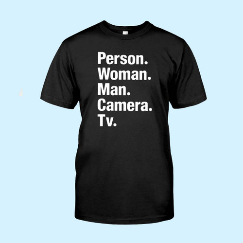 Person Man Woman Camera Tv Men T Shirt