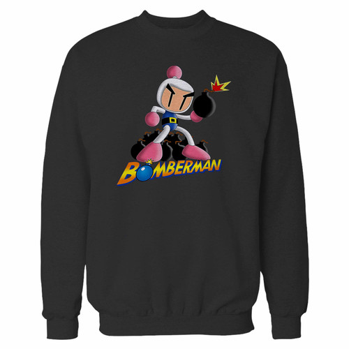 Your konami bomberman bombing crewneck sweatshirt just got an update. This super comfortable and lighter weight crewneck will become your favorite go-to sweatshirt. The cozy spandex cuffs and waistband make this pill-resistant sweatshirt a fan favorite.And your group will look and feel their best in this premium ringspun cotton crew.