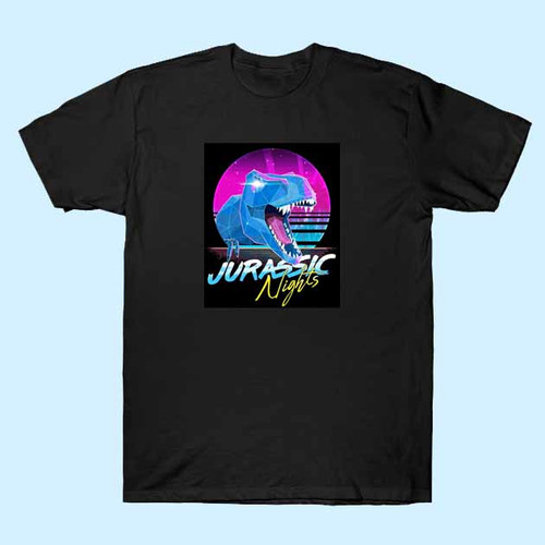 Rad T Rex Jurassic Nights Men T Shirt