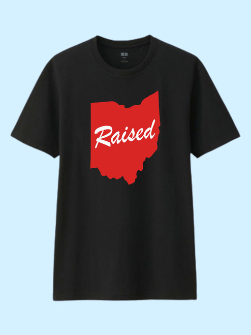 Raised Ohio State Men T Shirt