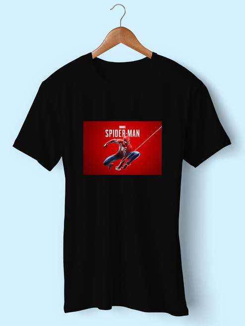 Red Spiderman Men T Shirt