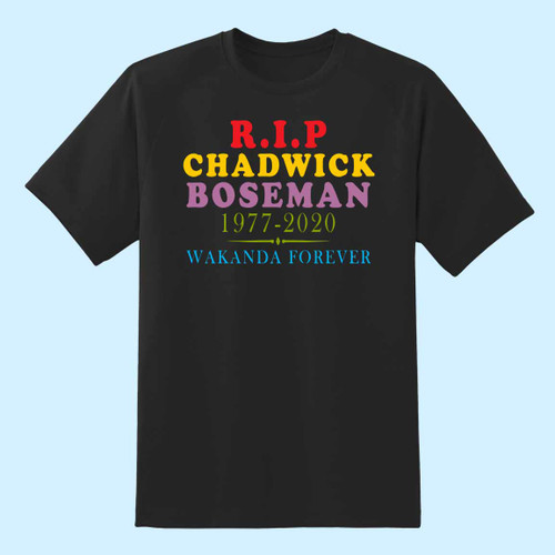 Rip Chadwick Boseman Wakanda Forever Men T Shirt