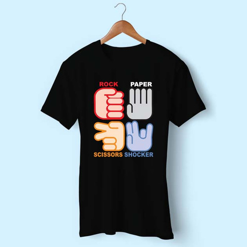 Rock Paper Scissors Shocker Men T Shirt