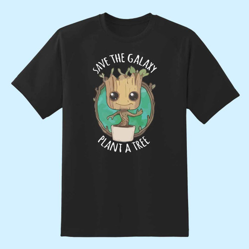Save The Galaxy Plant A Tree Guardians Of The Galaxy Baby Groot Funny Superhero Men T Shirt