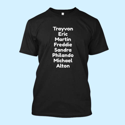 Say Their Names Black Lives Matter Men T Shirt