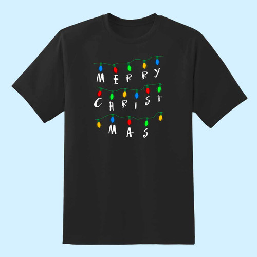 Stranger Christmas Lights Men T Shirt
