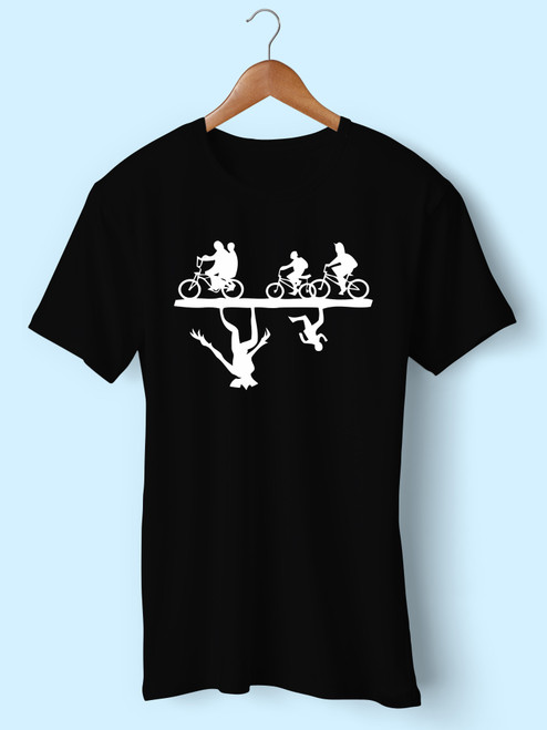 Stranger Upside Down Bicycle Men T Shirt