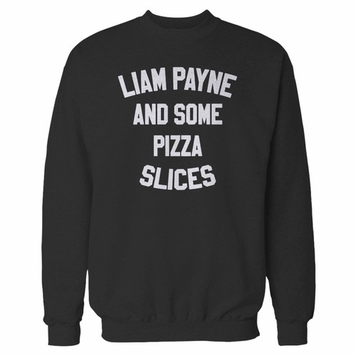 Your liam payne and some pizza slices crewneck sweatshirt just got an update. This super comfortable and lighter weight crewneck will become your favorite go-to sweatshirt. The cozy spandex cuffs and waistband make this pill-resistant sweatshirt a fan favorite.And your group will look and feel their best in this premium ringspun cotton crew.
