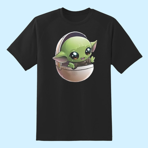 The Child Baby Yoda Cartoon Men T Shirt