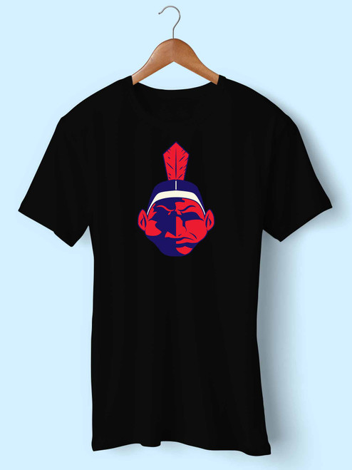 The Cleveland Indians Chief Waho Logo Men T Shirt