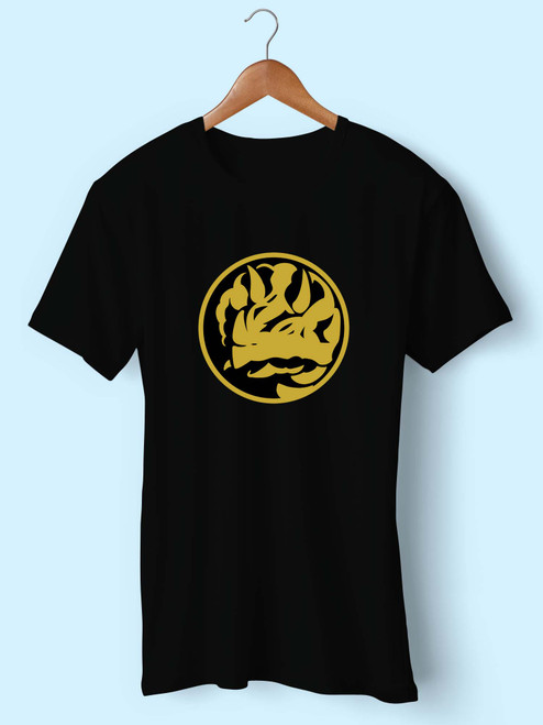 Triceratops Coin Morphin Black Ranger Logo Men T Shirt
