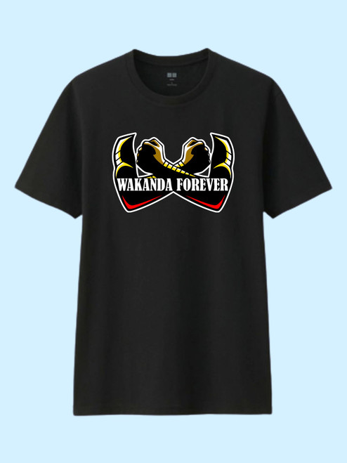 Wakanda Forever Hand Logo Men T Shirt