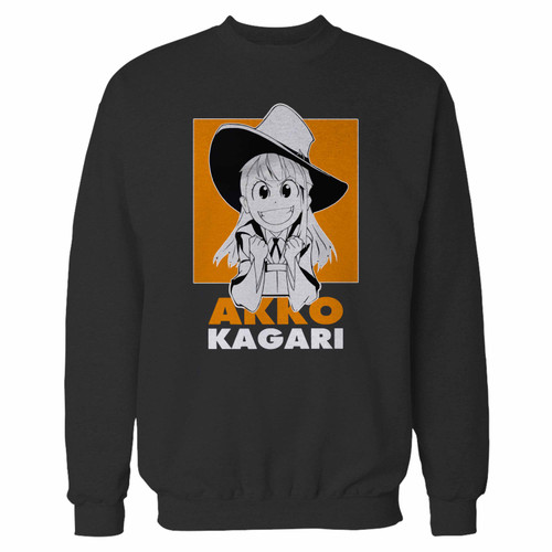 Your little witch academia akko kagari crewneck sweatshirt just got an update. This super comfortable and lighter weight crewneck will become your favorite go-to sweatshirt. The cozy spandex cuffs and waistband make this pill-resistant sweatshirt a fan favorite.And your group will look and feel their best in this premium ringspun cotton crew.