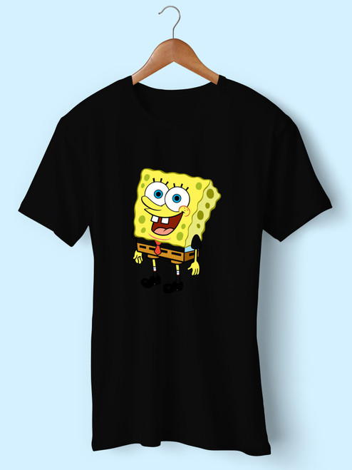 Yellow Spongebob Men T Shirt