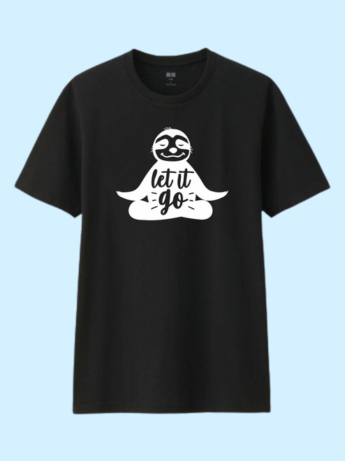 Yoga Sloth Let It Go Men T Shirt