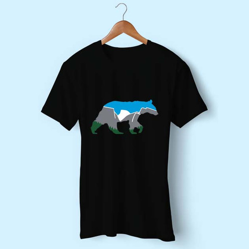Yosemite Bear Logo Men T Shirt